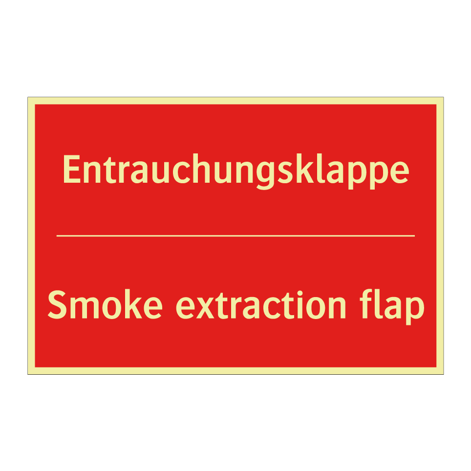 Entrauchungsklappe - Smoke extraction flap