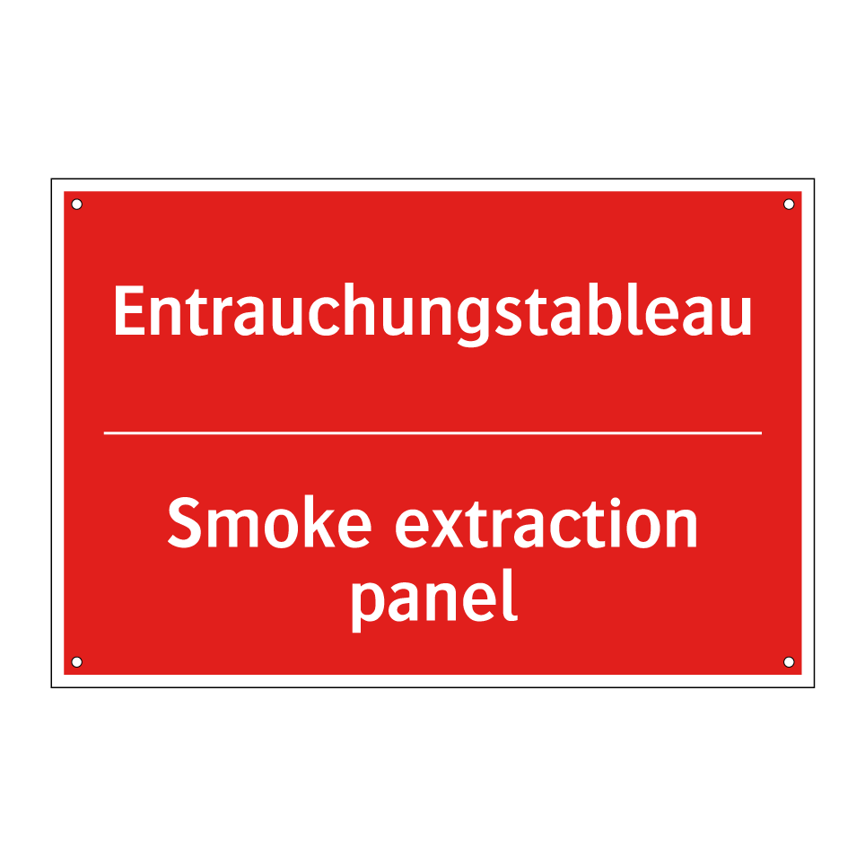 Entrauchungstableau - Smoke extraction panel