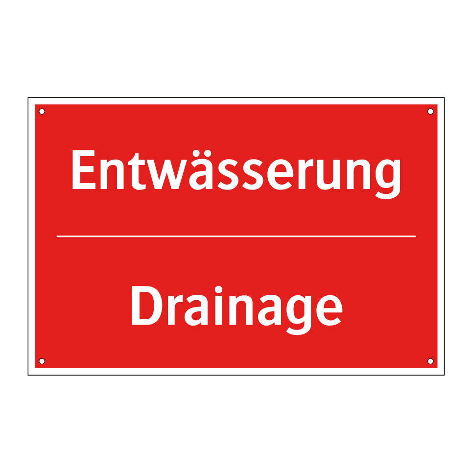 Entwässerung - Drainage