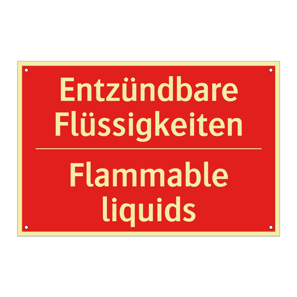 Entzündbare Flüssigkeiten - Flammable liquids