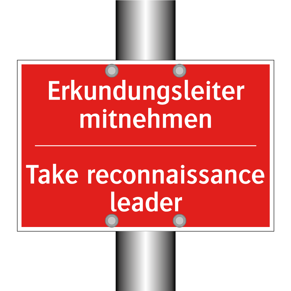 Erkundungsleiter mitnehmen - Take reconnaissance leader