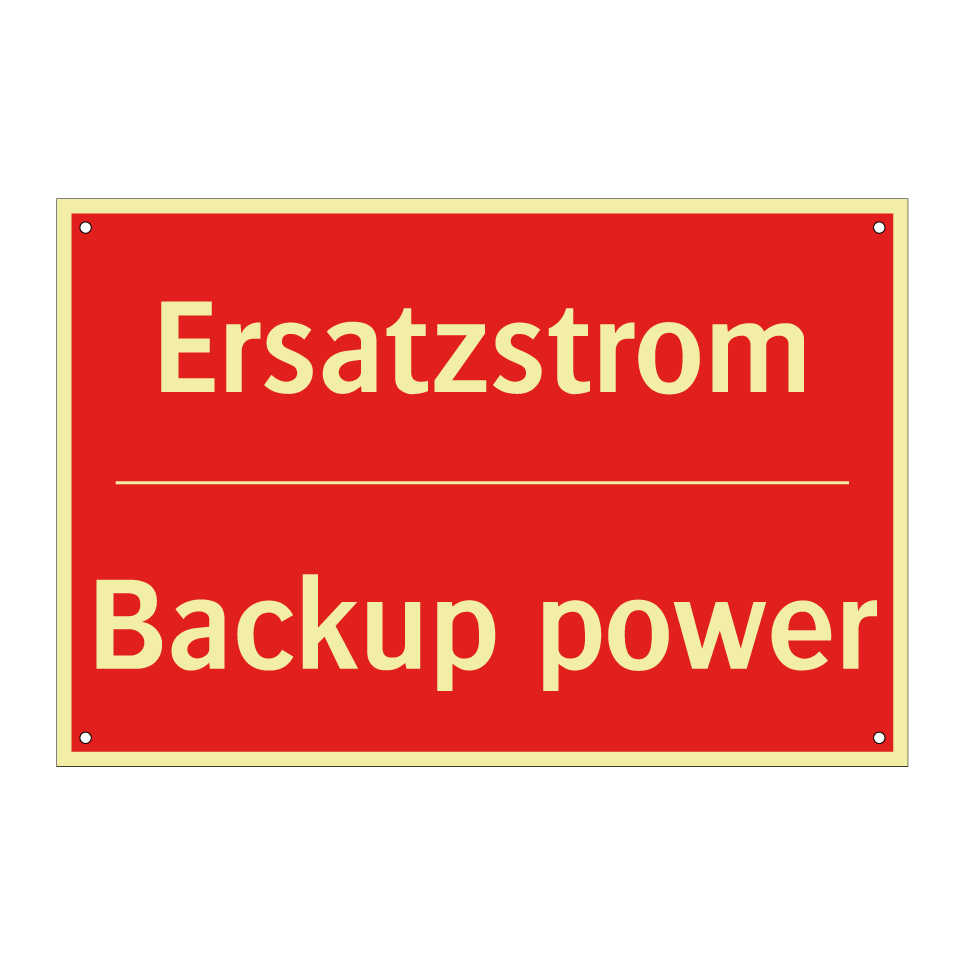 Ersatzstrom - Backup power