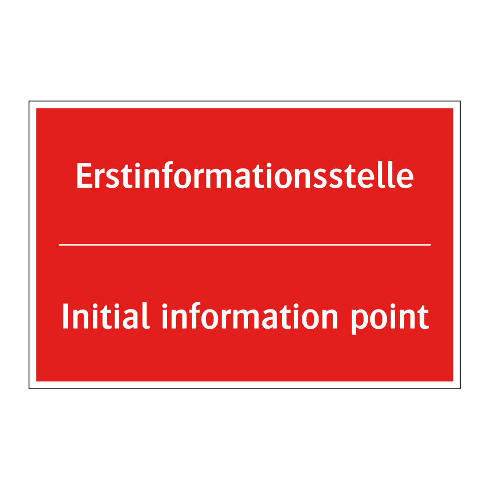 Erstinformationsstelle - Initial information point