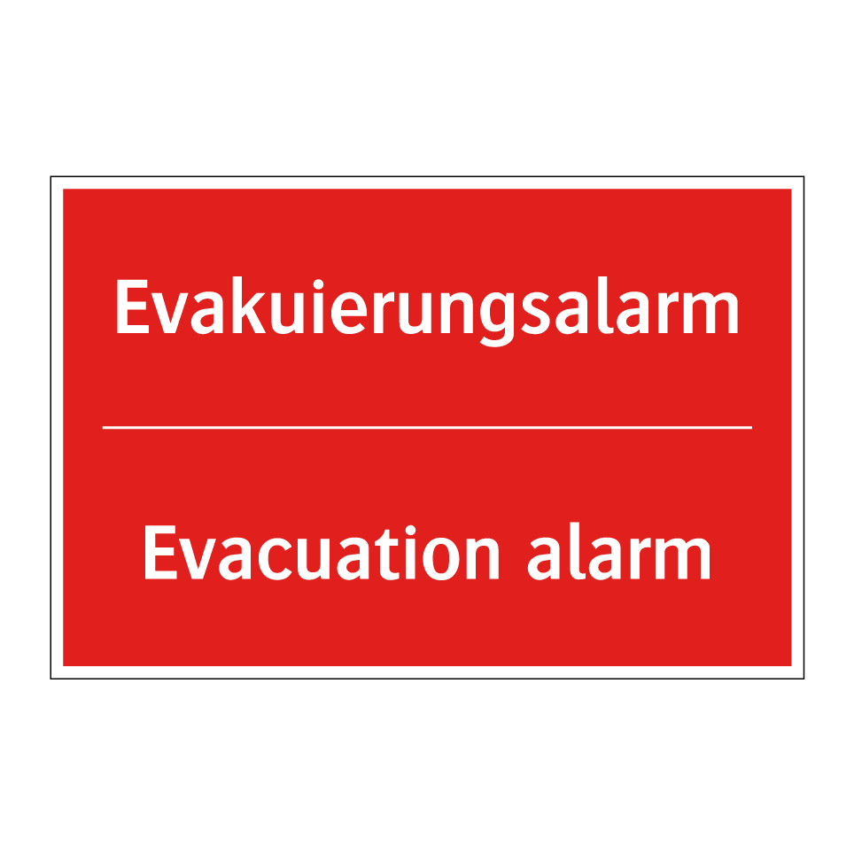 Evakuierungsalarm - Evacuation alarm