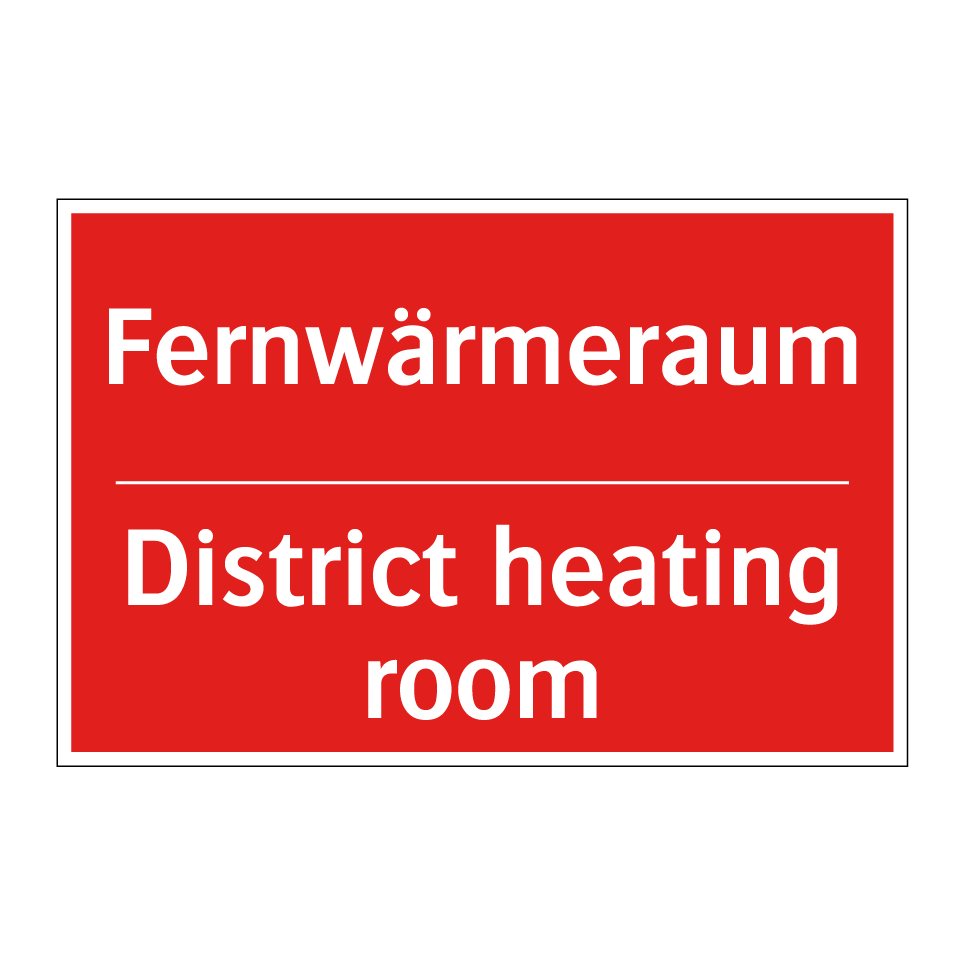 Fernwärmeraum - District heating room