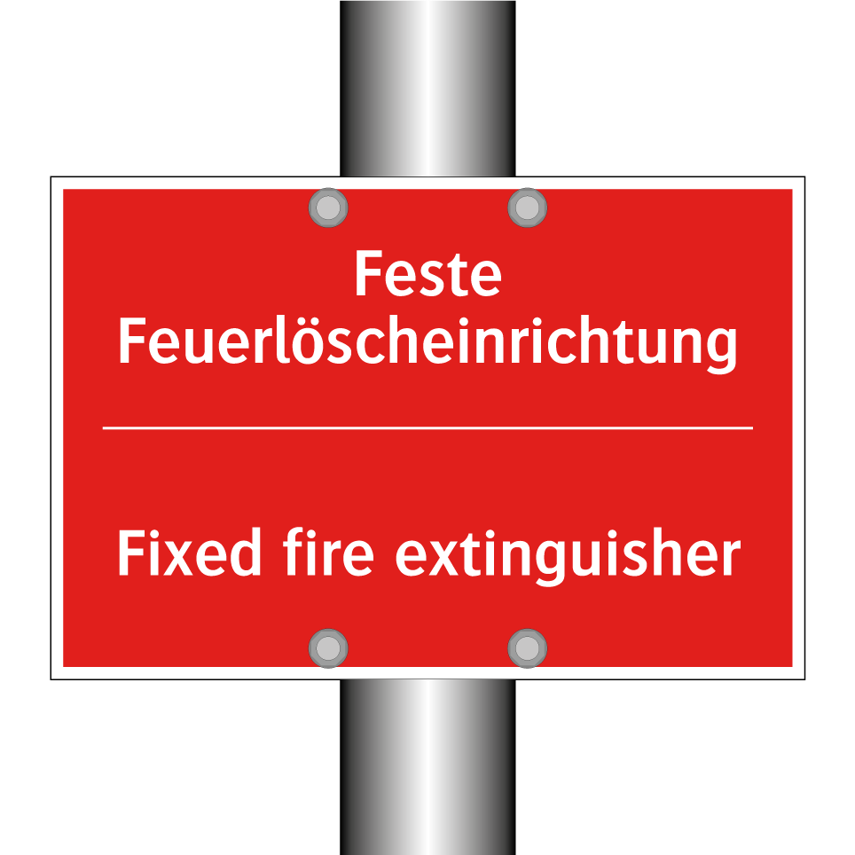 Feste Feuerlöscheinrichtung - Fixed fire extinguisher
