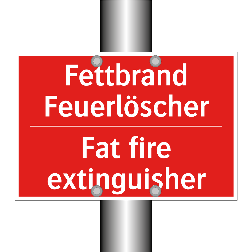 Fettbrand Feuerlöscher - Fat fire extinguisher