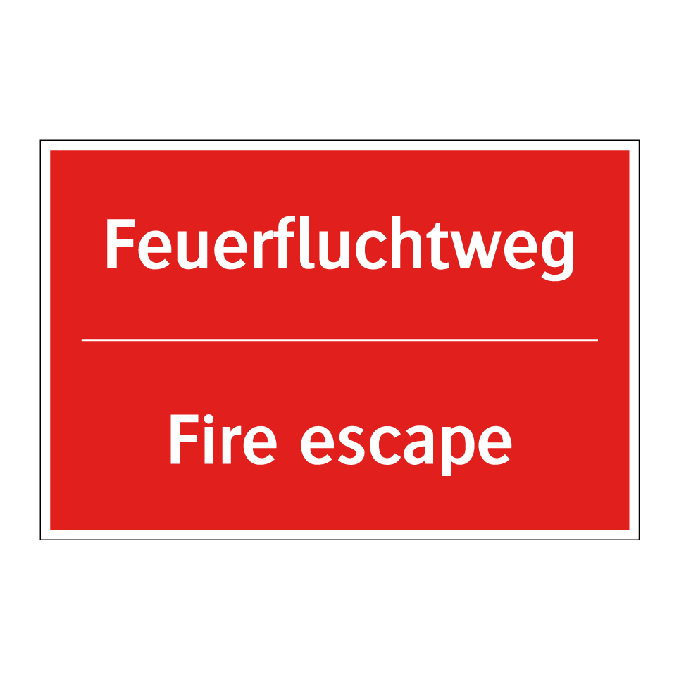 Feuerfluchtweg - Fire escape