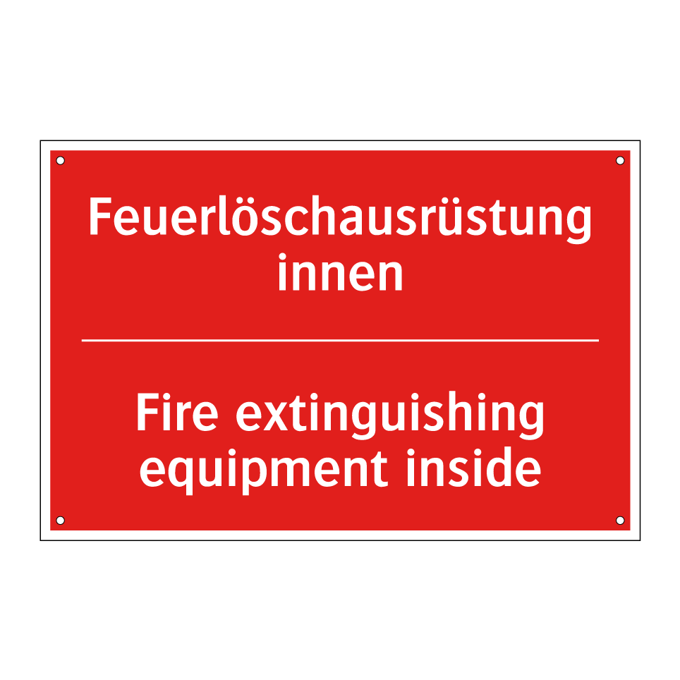 Feuerlöschausrüstung innen - Fire extinguishing equipment inside/.../