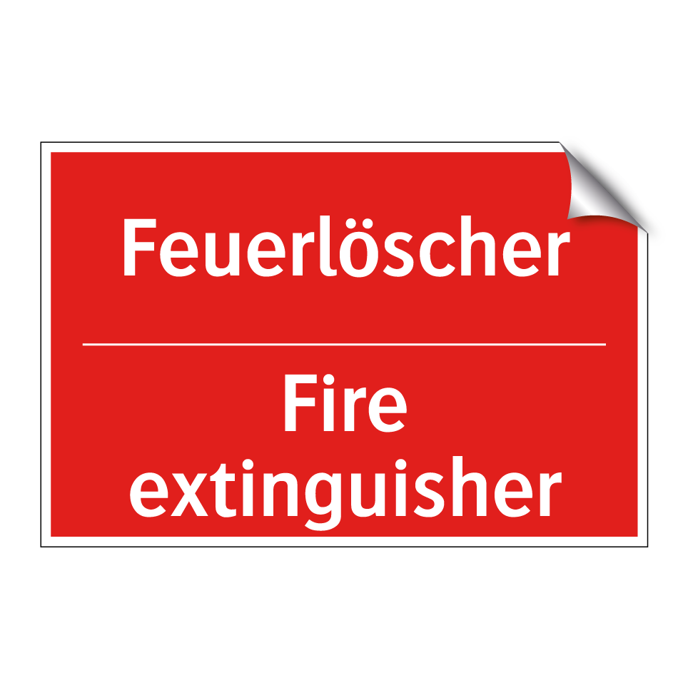 Feuerlöscher - Fire extinguisher