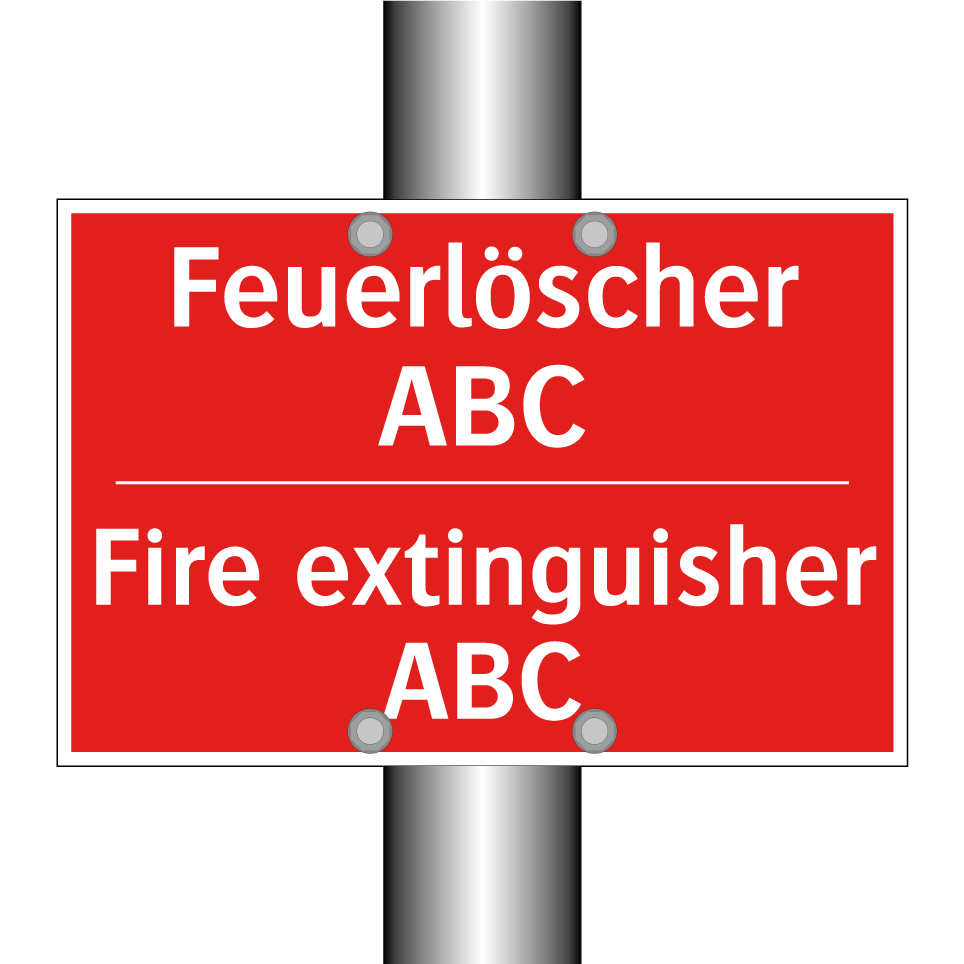 Feuerlöscher ABC - Fire extinguisher ABC