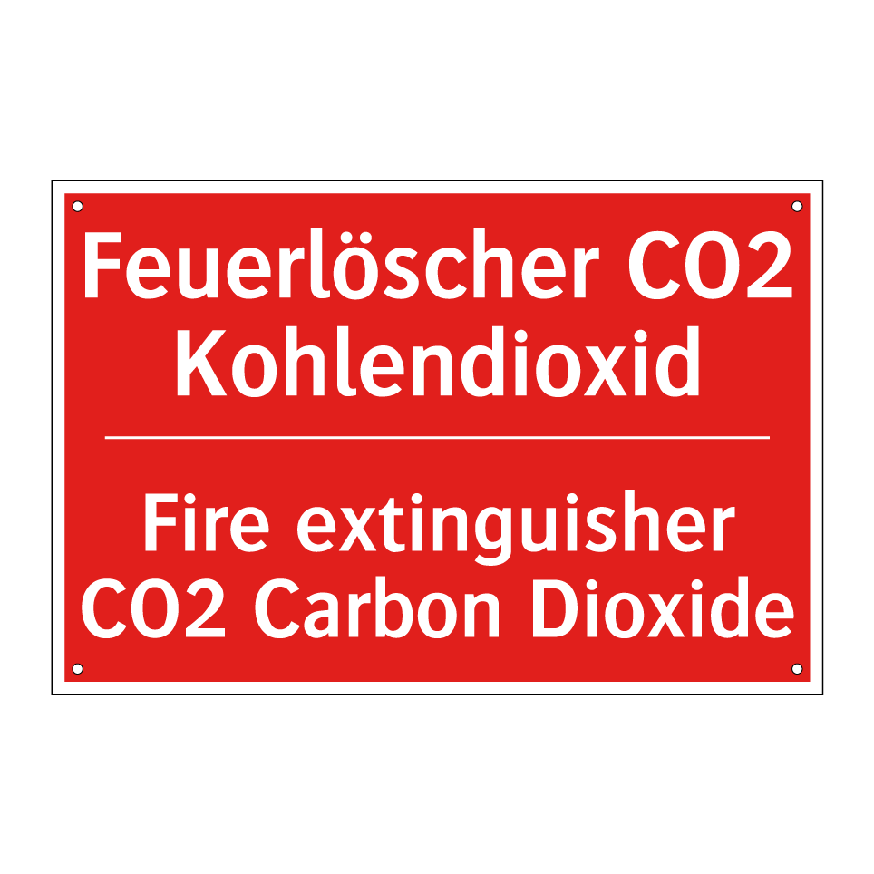 Feuerlöscher CO2 Kohlendioxid - Fire extinguisher CO2 Carbon Dioxide/.../