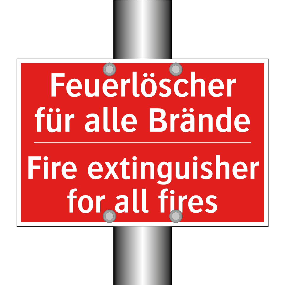 Feuerlöscher für alle Brände - Fire extinguisher for all fires/.../
