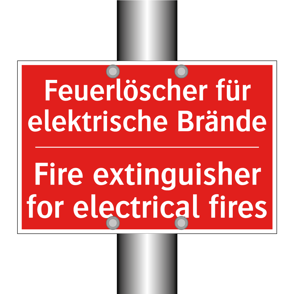 Feuerlöscher für elektrische Brände/.../ - Fire extinguisher for electrical /.../