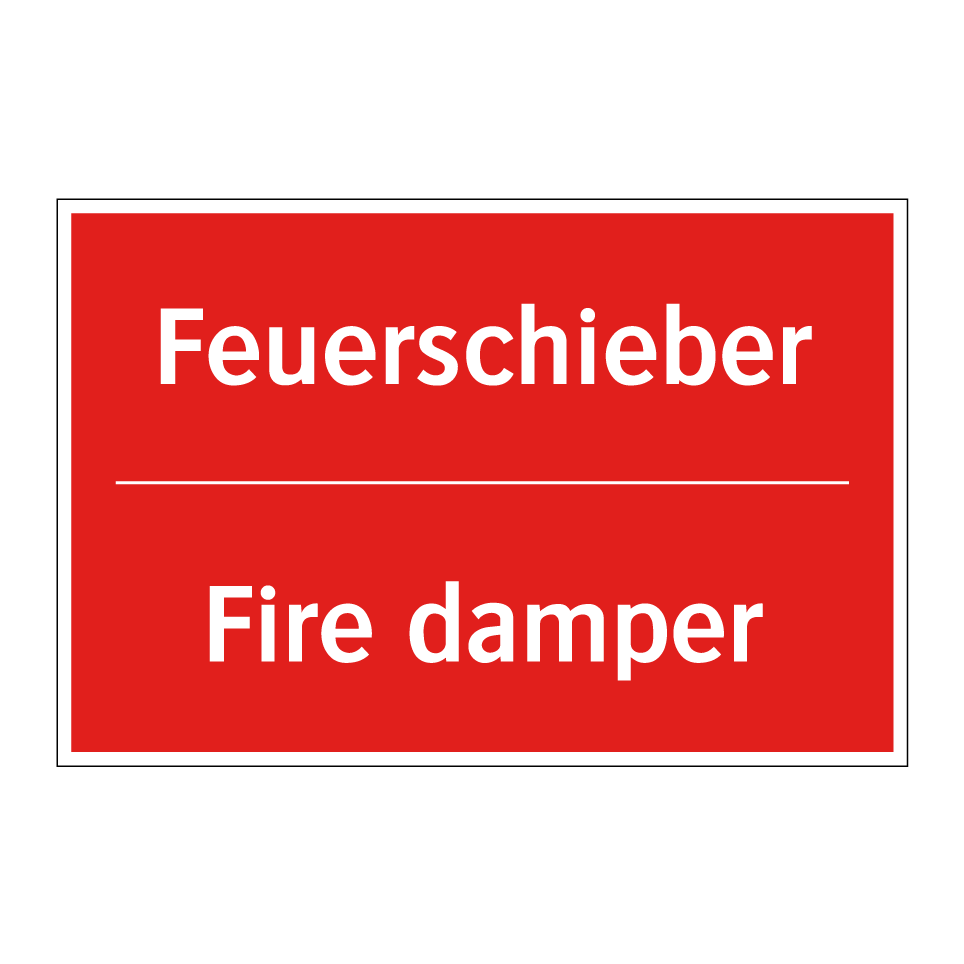Feuerschieber - Fire damper