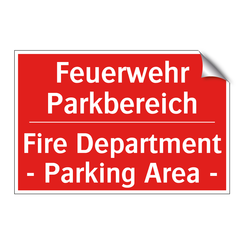 Feuerwehr Parkbereich - Fire Department - Parking Area /.../