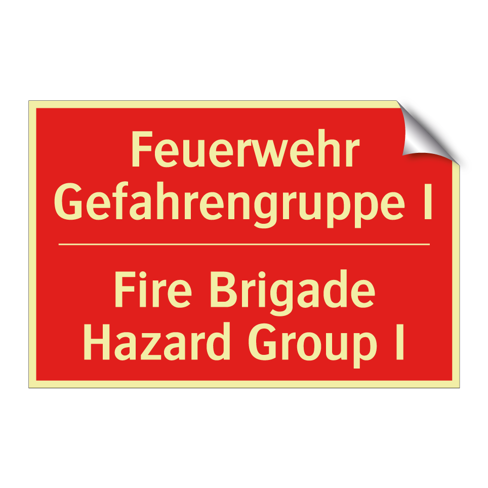 Feuerwehr Gefahrengruppe I - Fire Brigade Hazard Group I