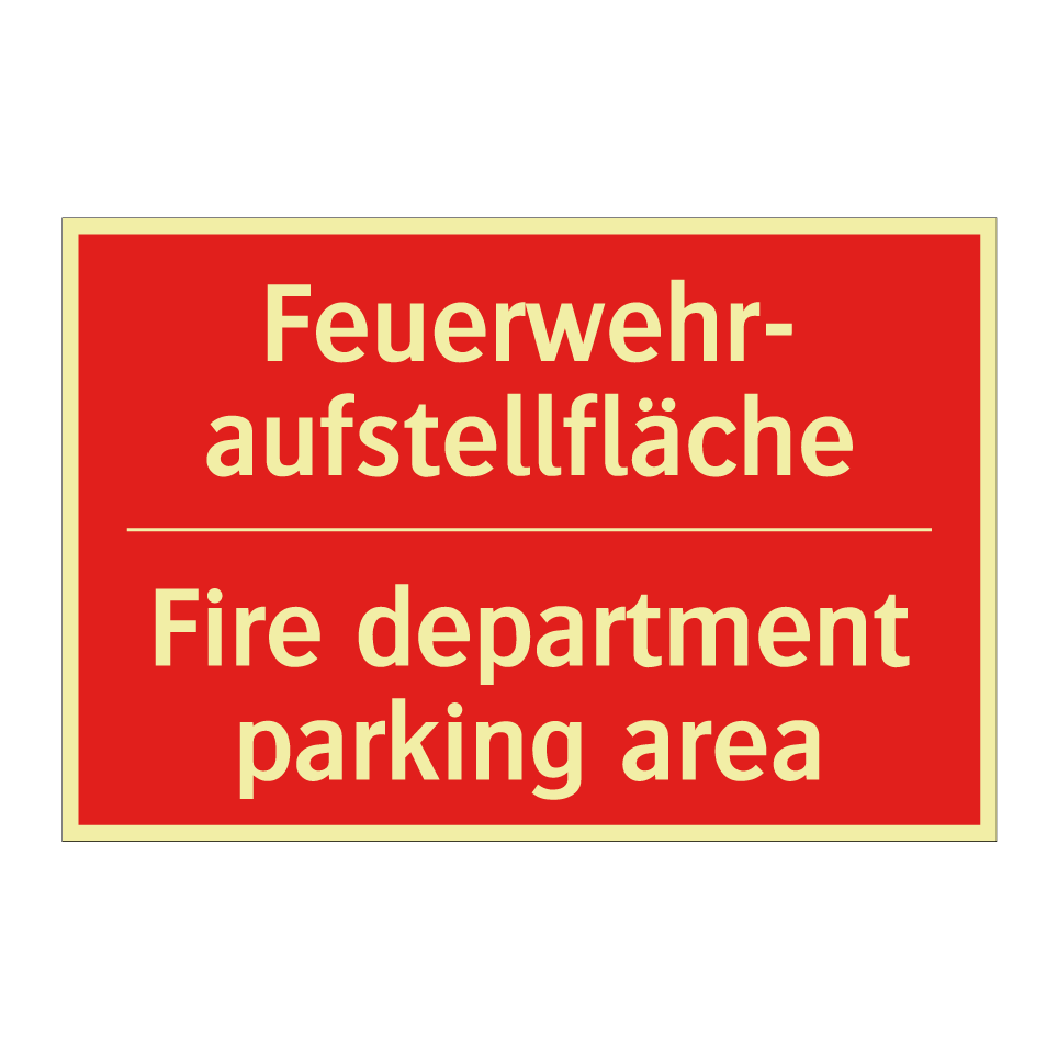Feuerwehr- aufstellfläche - Fire department parking area