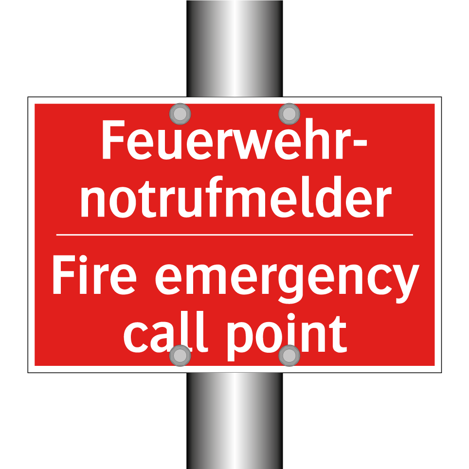 Feuerwehr- notrufmelder - Fire emergency call point