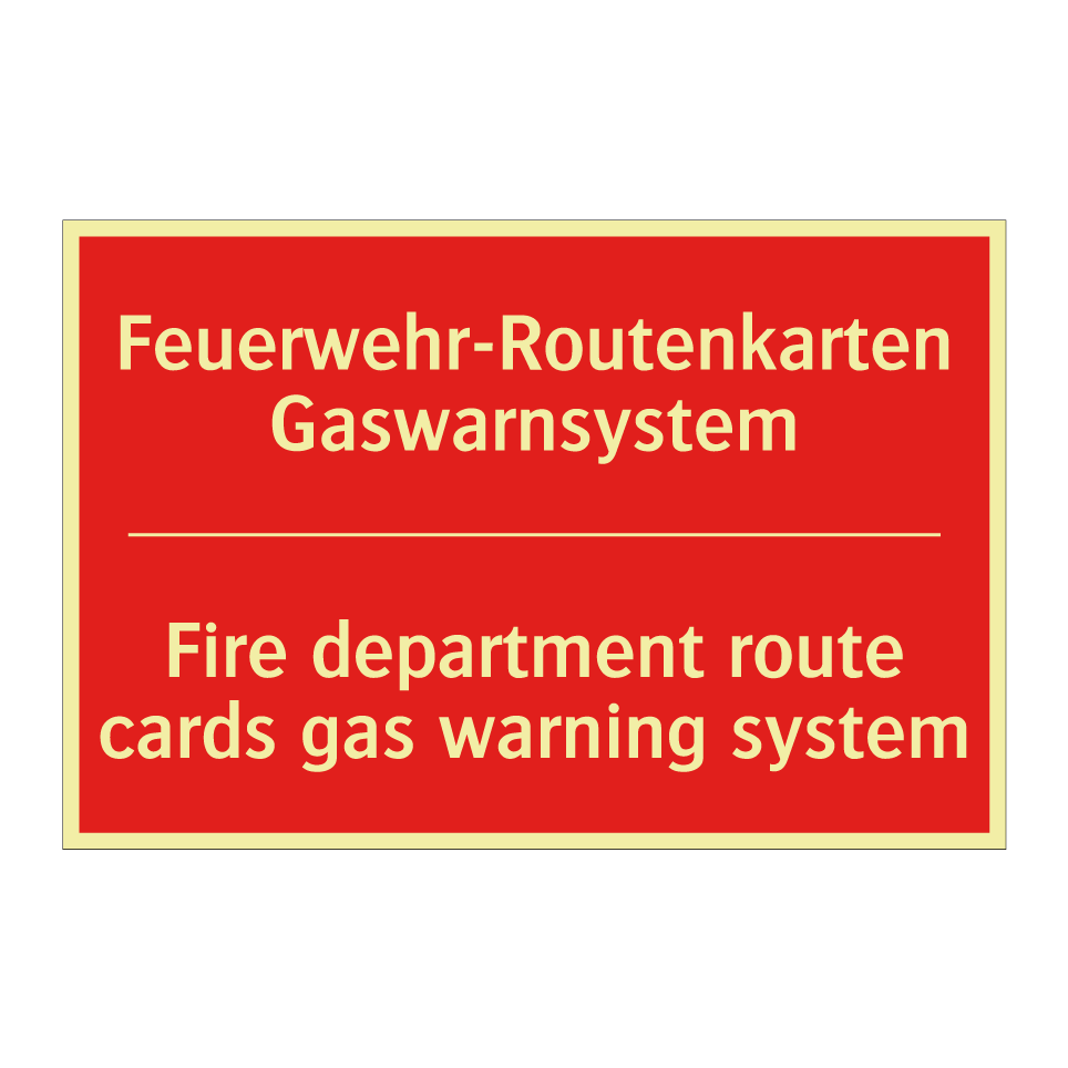 Feuerwehr-Routenkarten Gaswarnsystem/.../ - Fire department route cards gas /.../