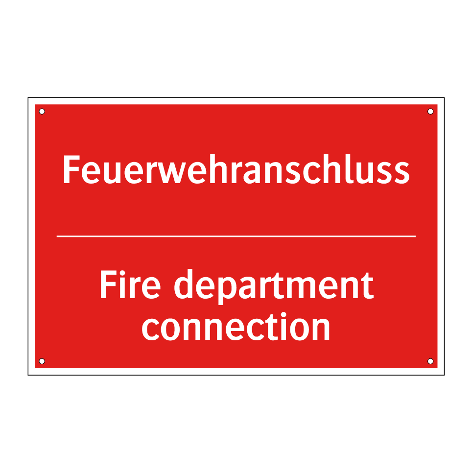 Feuerwehranschluss - Fire department connection