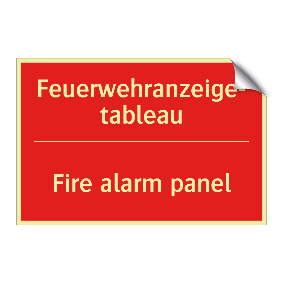 Feuerwehranzeige- tableau - Fire alarm panel