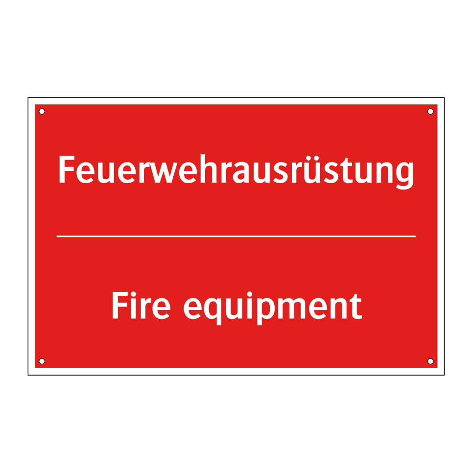 Feuerwehrausrüstung - Fire equipment