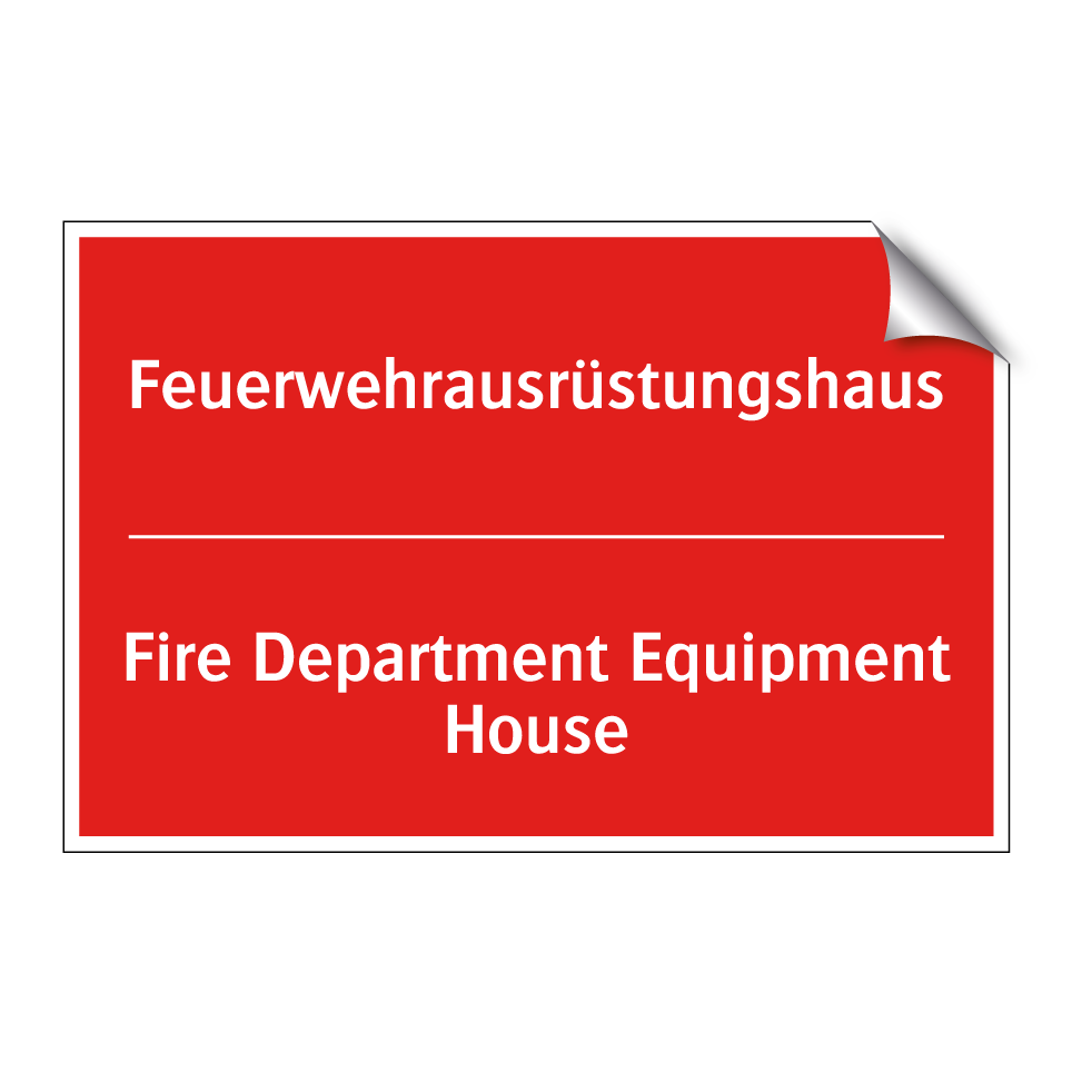 Feuerwehrausrüstungshaus - Fire Department Equipment House/.../
