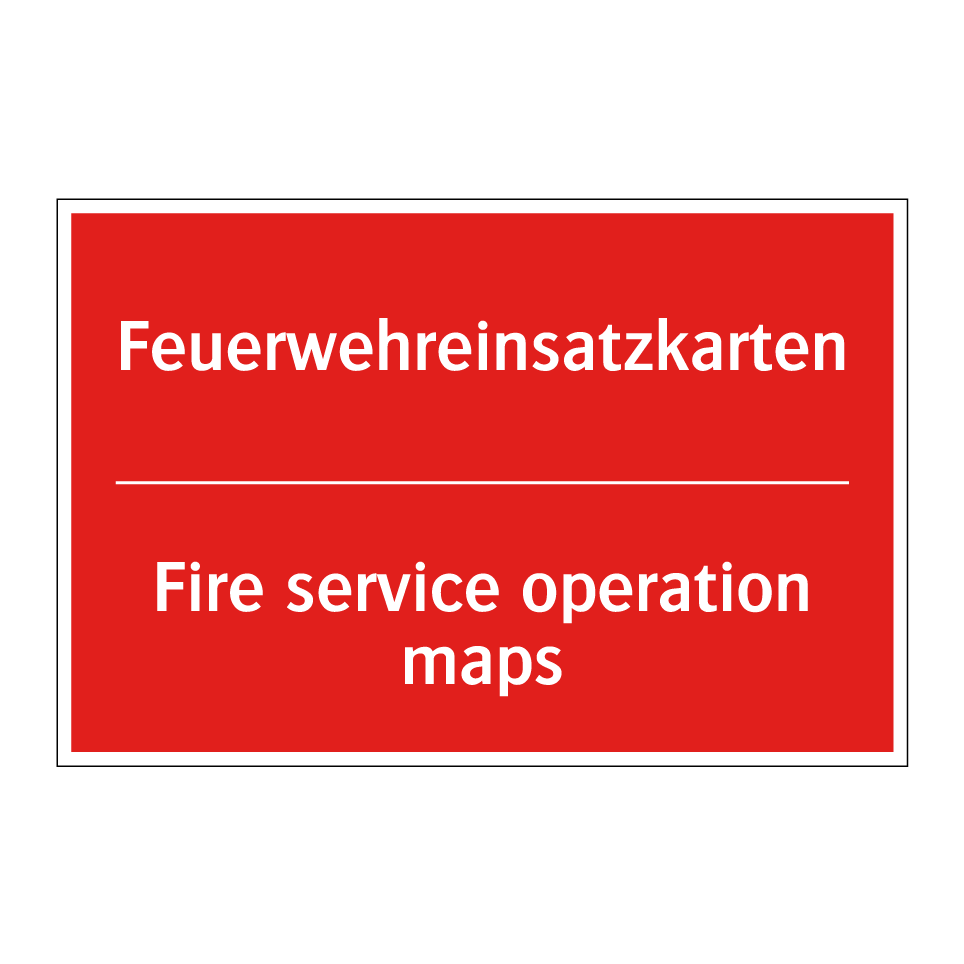 Feuerwehreinsatzkarten - Fire service operation maps