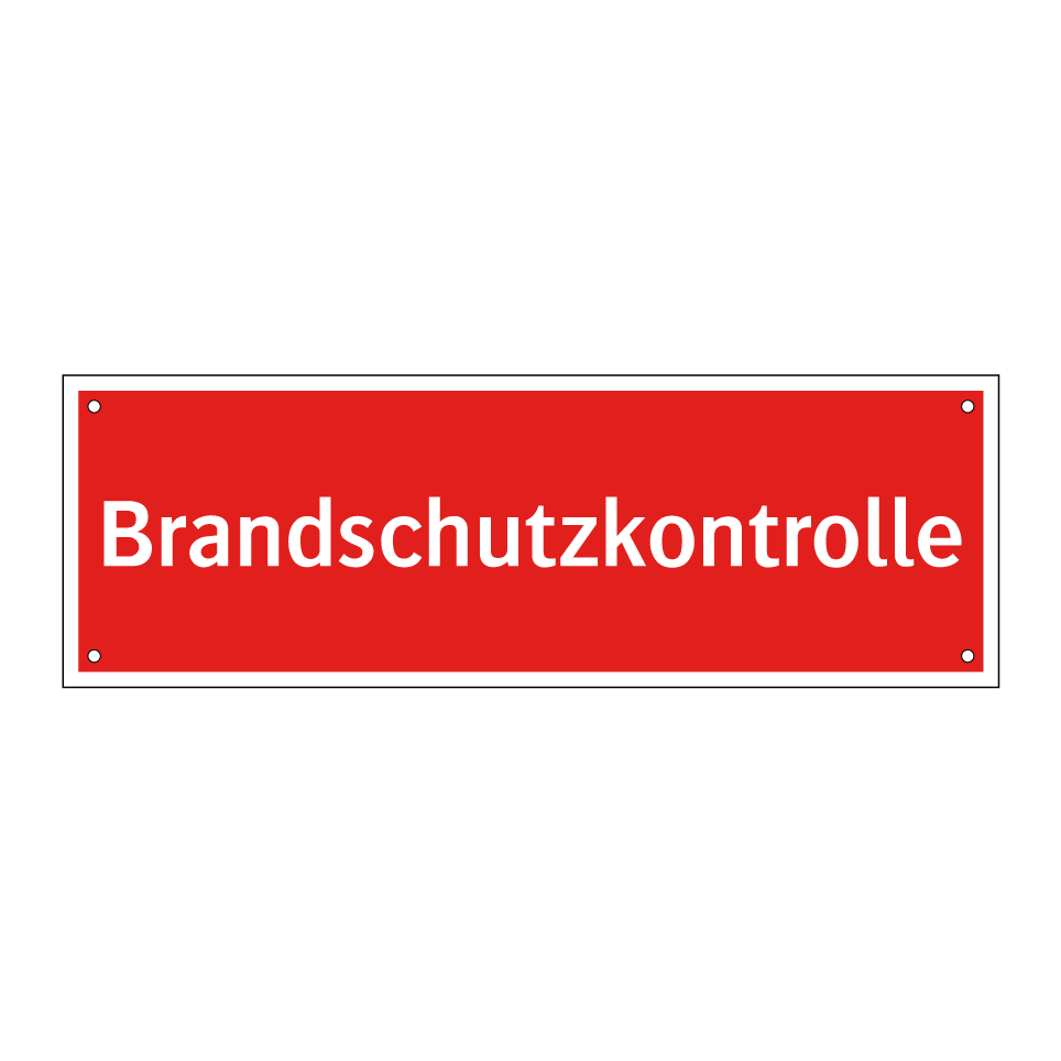 Brandschutzkontrolle