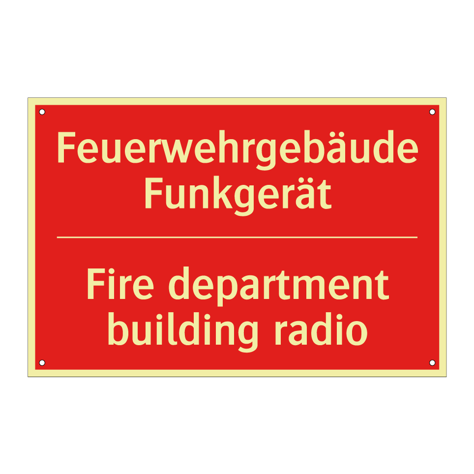 Feuerwehrgebäude Funkgerät - Fire department building radio