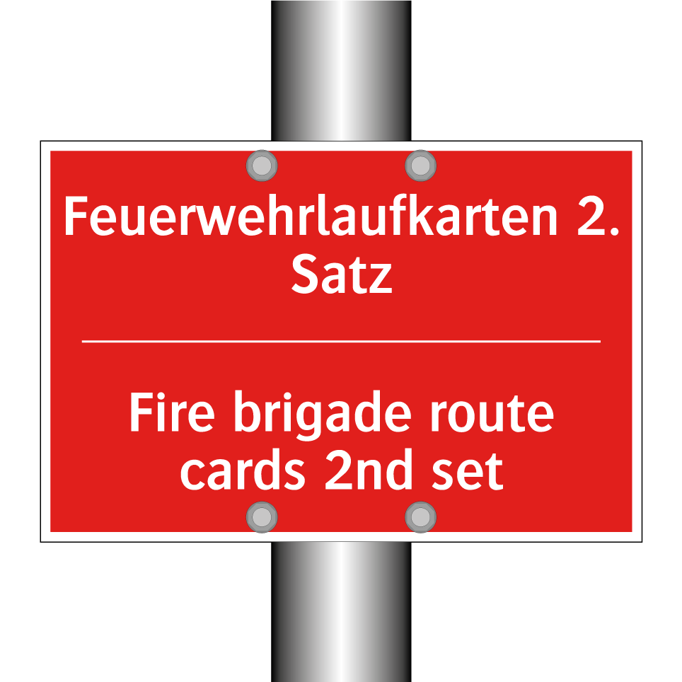 Feuerwehrlaufkarten 2. Satz - Fire brigade route cards 2nd set/.../