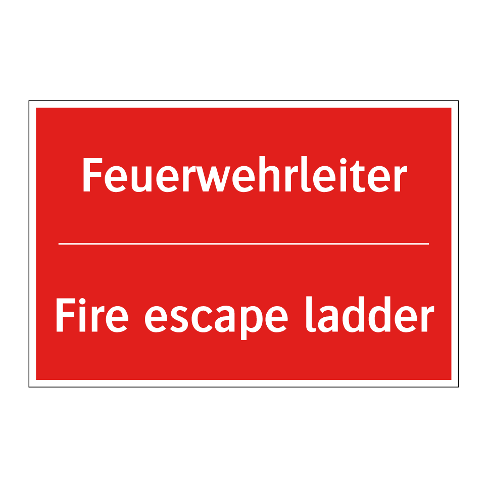 Feuerwehrleiter - Fire escape ladder