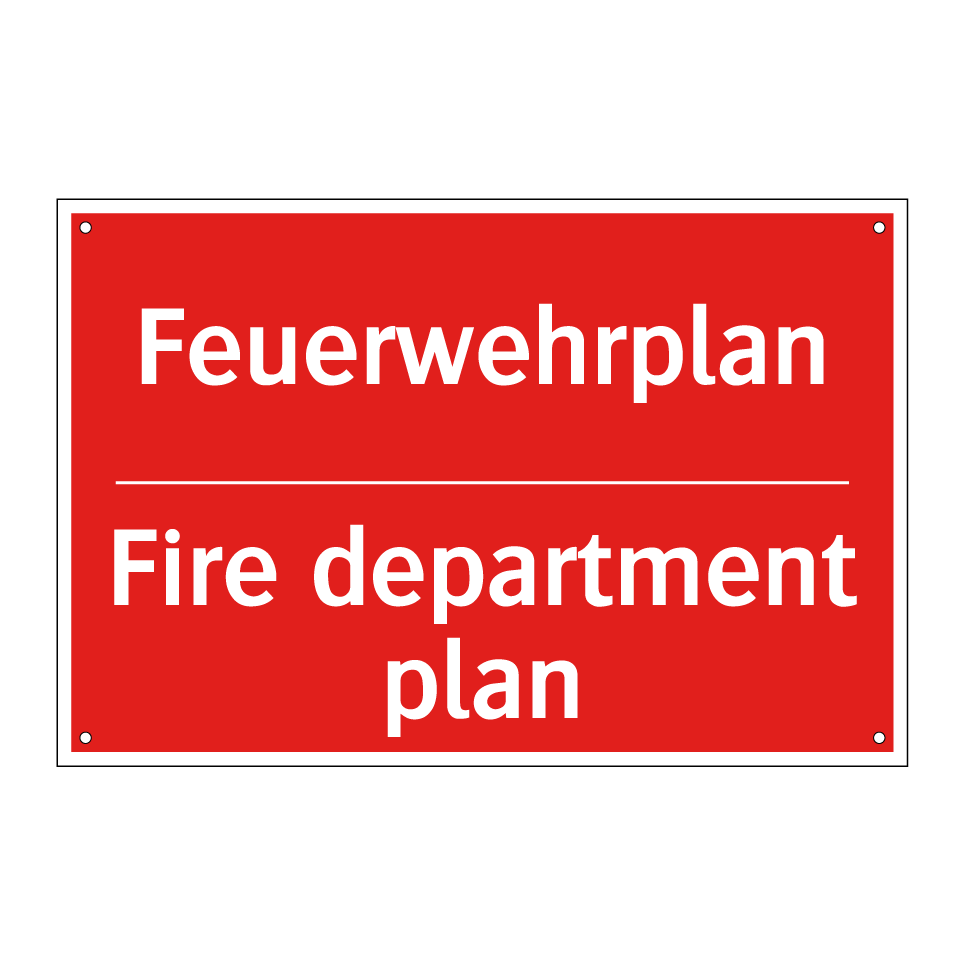 Feuerwehrplan - Fire department plan