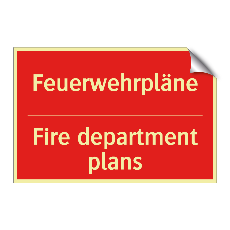 Feuerwehrpläne - Fire department plans