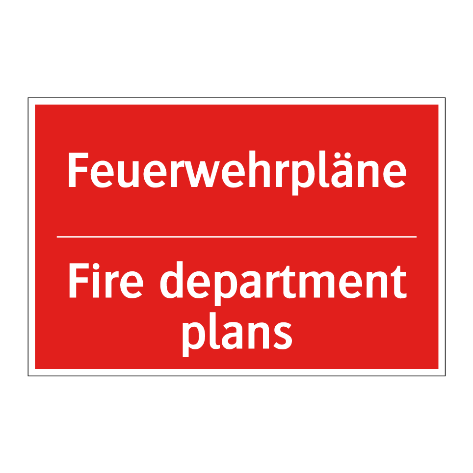 Feuerwehrpläne - Fire department plans