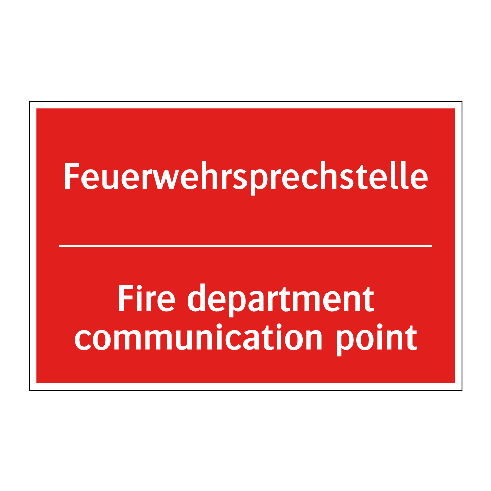 Feuerwehrsprechstelle - Fire department communication /.../