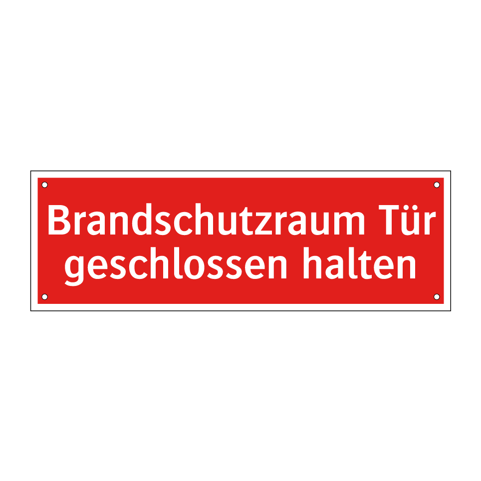 Brandschutzraum Tür geschlossen halten