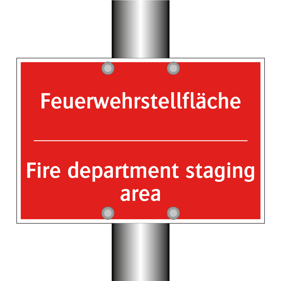 Feuerwehrstellfläche - Fire department staging area