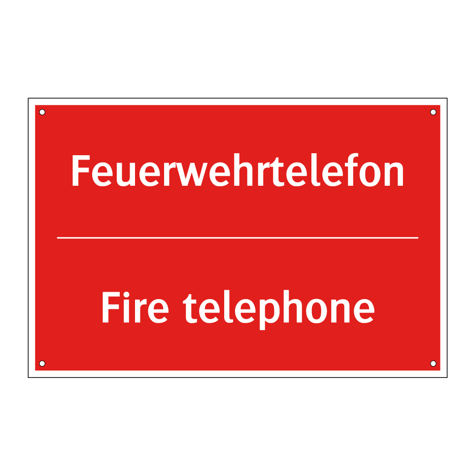 Feuerwehrtelefon - Fire telephone