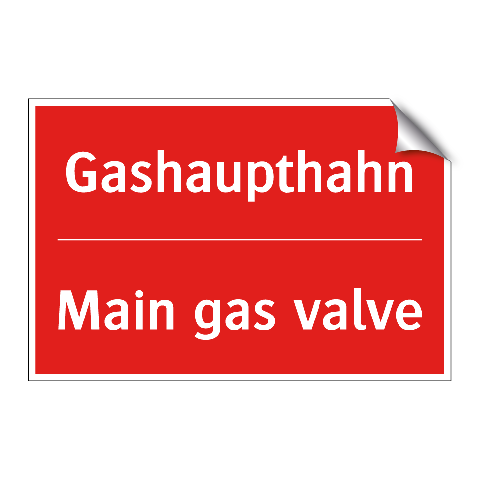 Gashaupthahn - Main gas valve