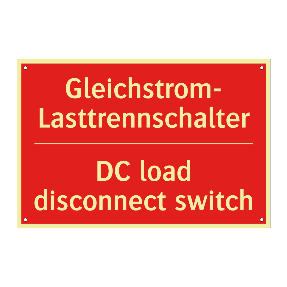 Gleichstrom-Lasttrennschalter - DC load disconnect switch