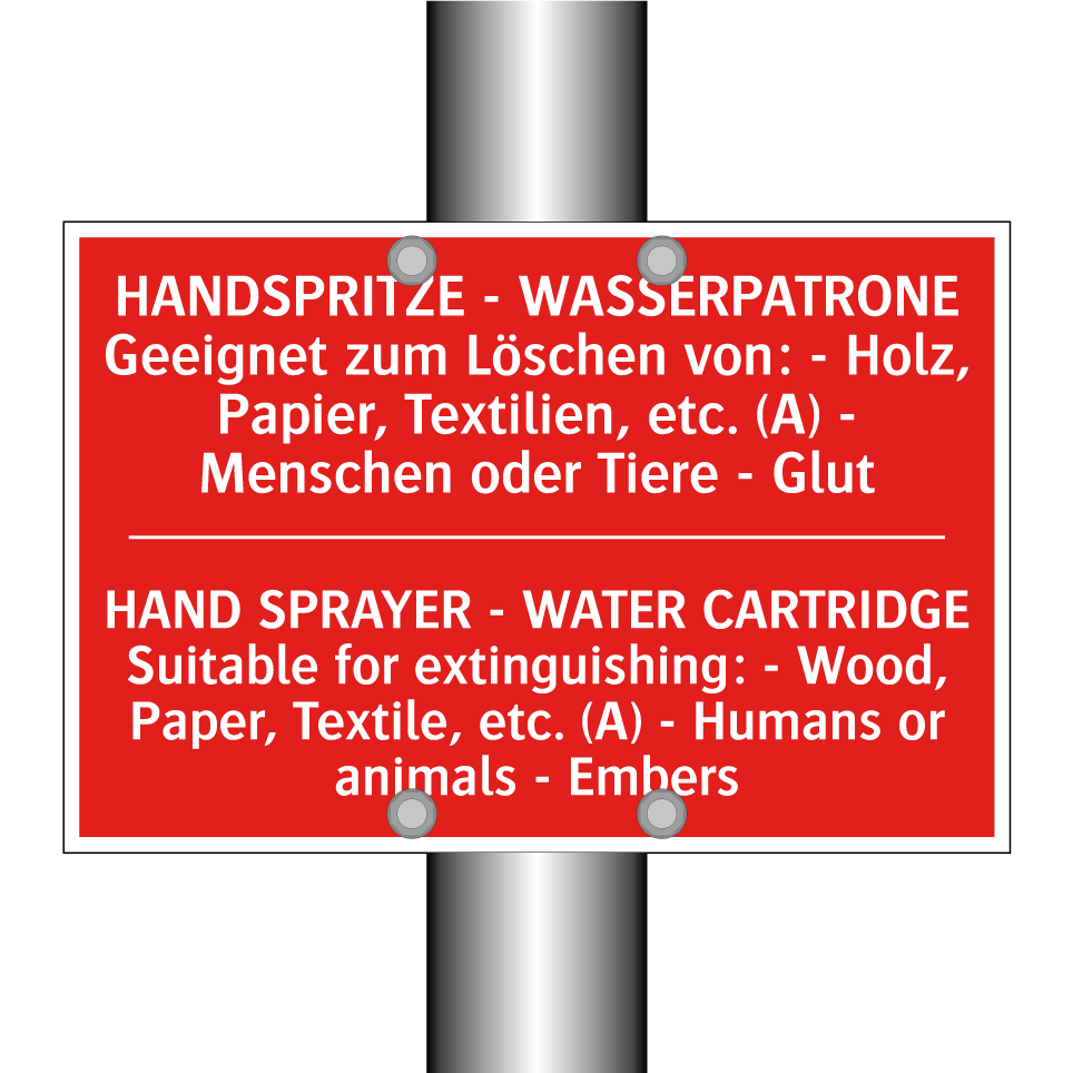 HANDSPRITZE - WASSERPATRONE Geeignet /.../ - HAND SPRAYER - WATER CARTRIDGE /.../