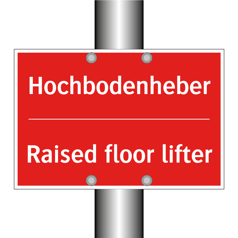 Hochbodenheber - Raised floor lifter