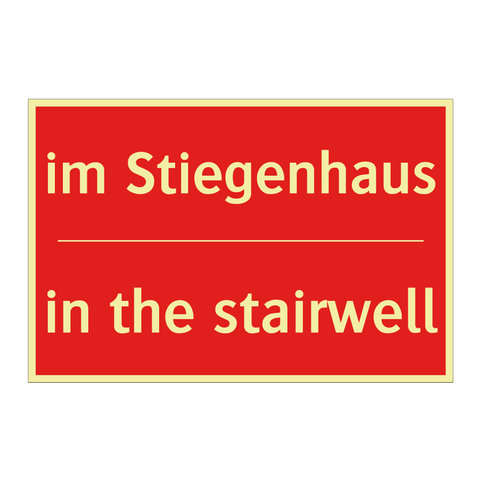 im Stiegenhaus - in the stairwell