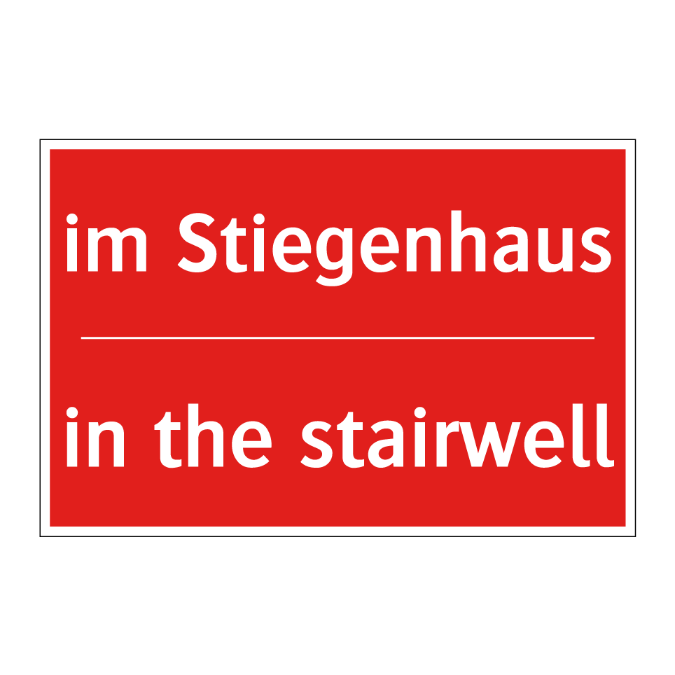 im Stiegenhaus - in the stairwell
