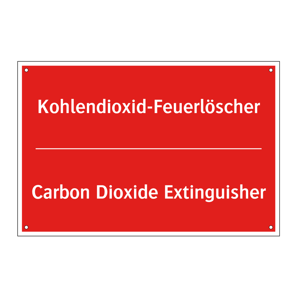 Kohlendioxid-Feuerlöscher - Carbon Dioxide Extinguisher