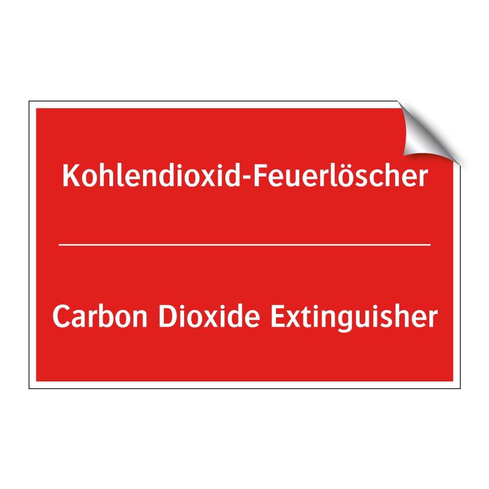 Kohlendioxid-Feuerlöscher - Carbon Dioxide Extinguisher