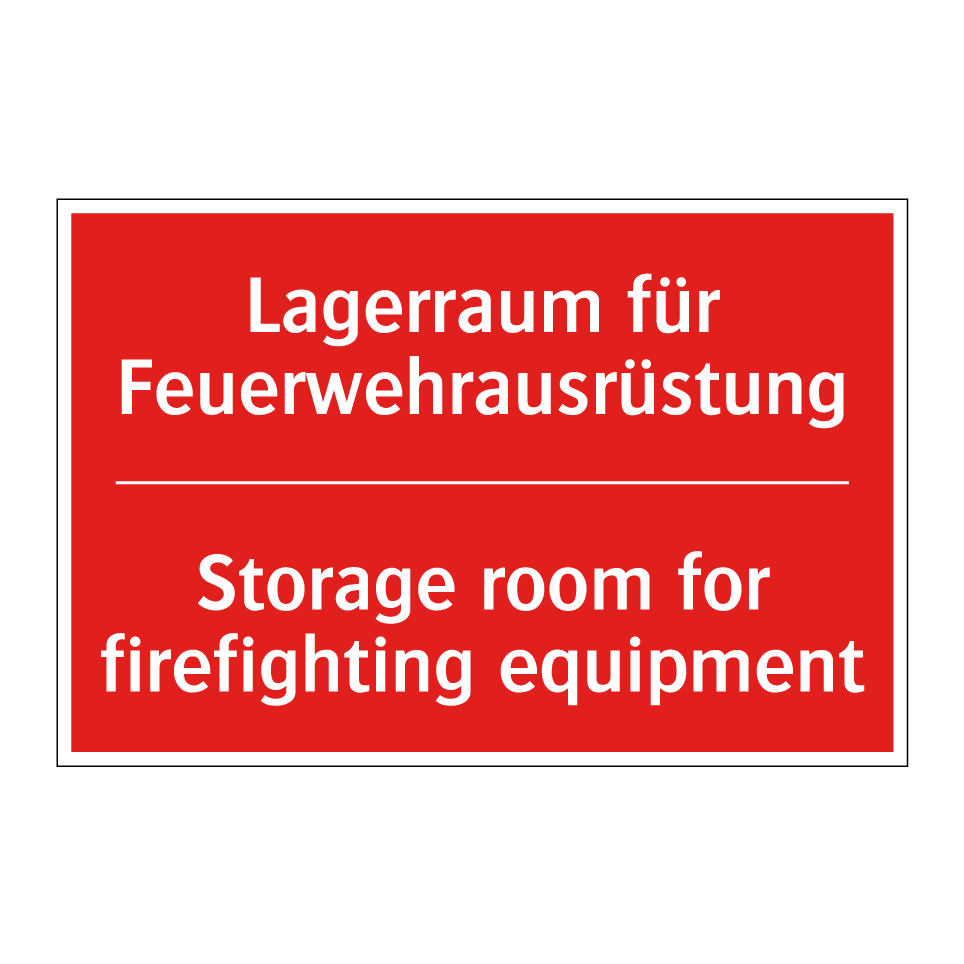 Lagerraum für Feuerwehrausrüstung/.../ - Storage room for firefighting /.../