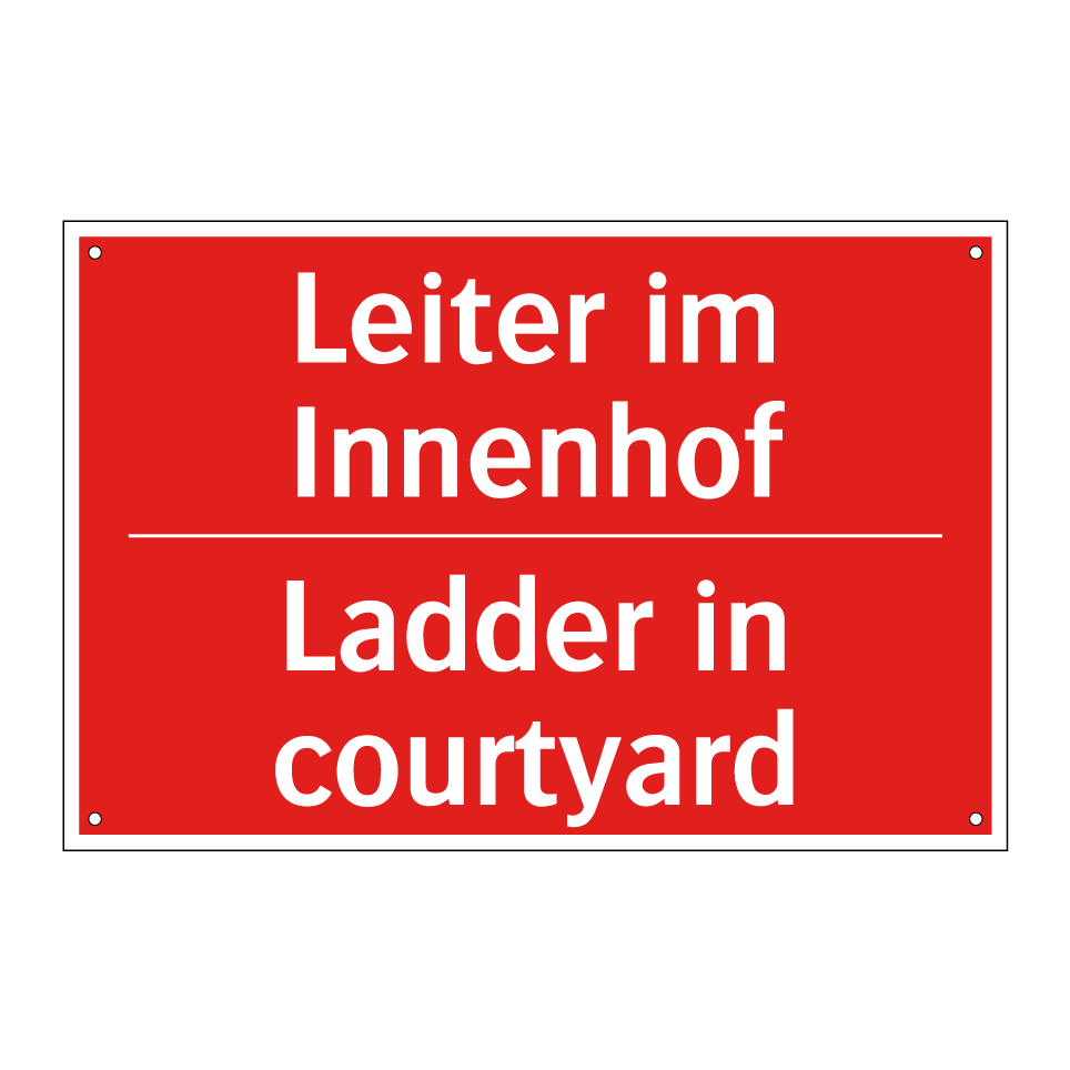 Leiter im Innenhof - Ladder in courtyard